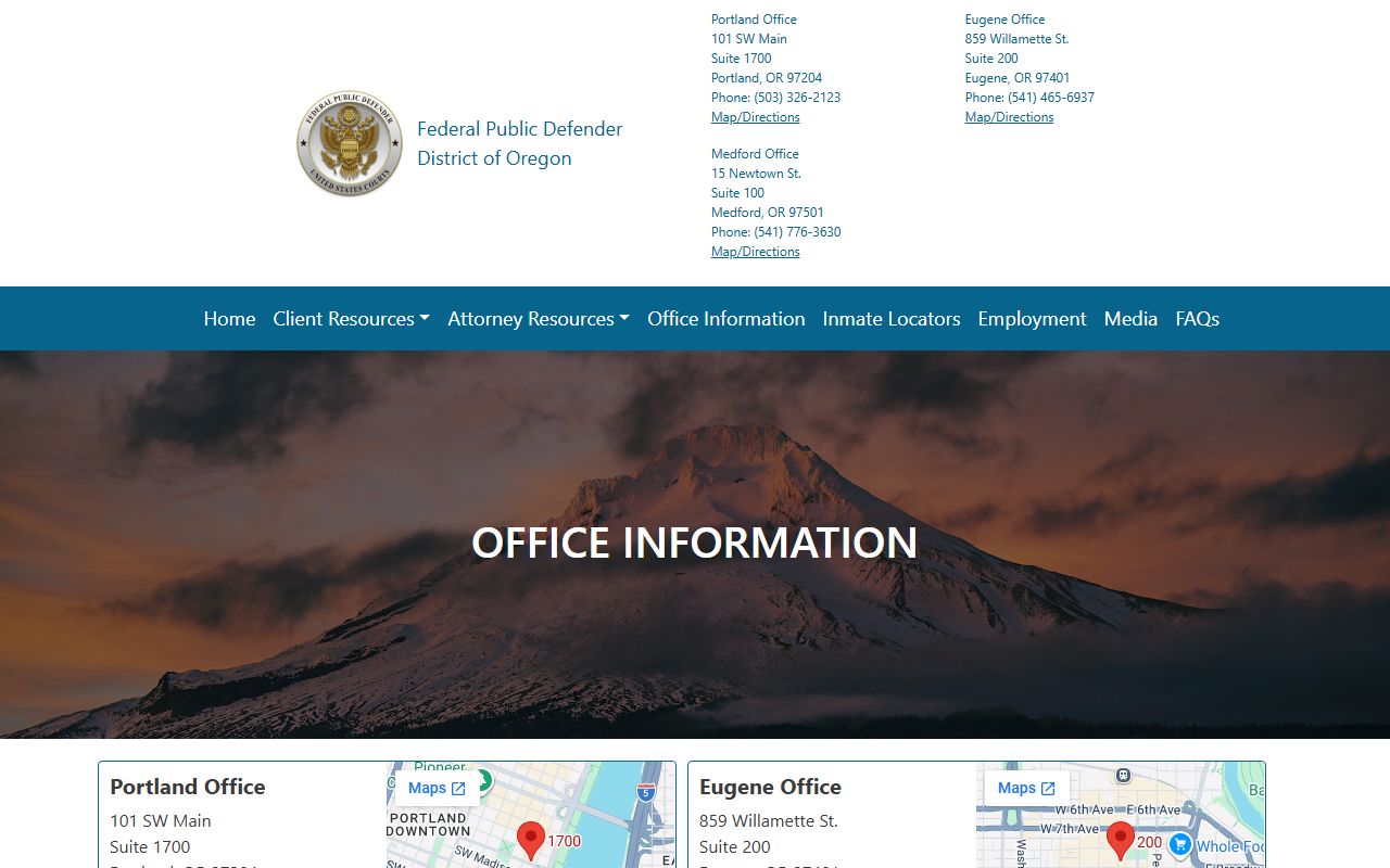 Union County Circuit Court records federal public defender distinction
